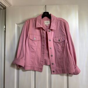 Jessica Simpson Pink Denim Jacket